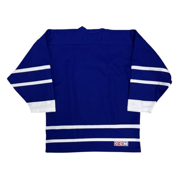 TORONTO MAPLE LEAFS NHL Vintage Y2K Blue CCM Hockey Jersey Youth L/XL - Picture 2 of 5